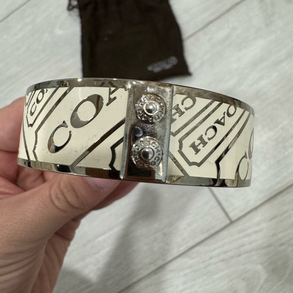 Coach cream Bangle